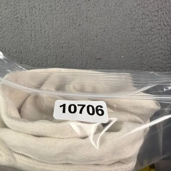 Abercrombie & Fitch Jeans Mens 29x30 Cream Vintage 90s Straight Stretch - Picture 12 of 12